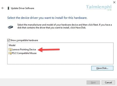 cach sua loi touchpad lenovo khong hoat dong 12