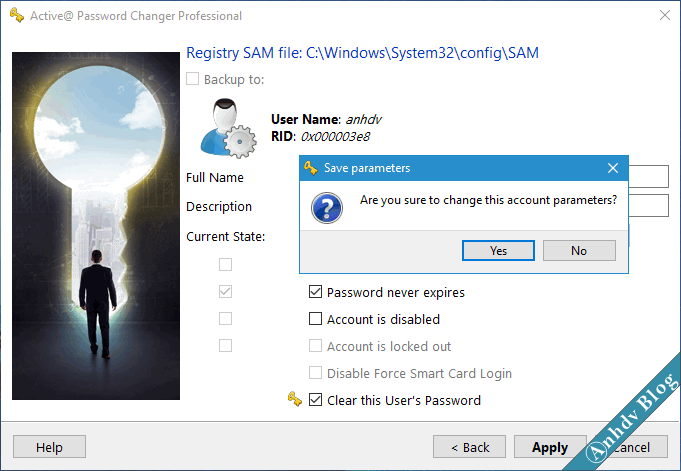 Reset mật khẩu windows bằng Active Password changer 6